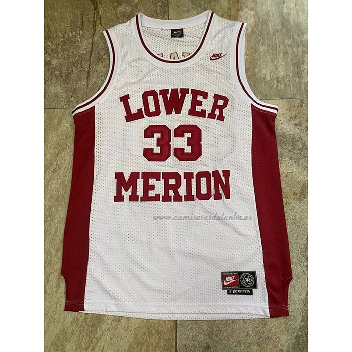 Camiseta Lower Merion Kobe Bryant NO 33 Blanco